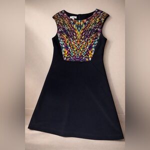 Ivy & Blue Elegant Multicolor Patterned Dress Size 12